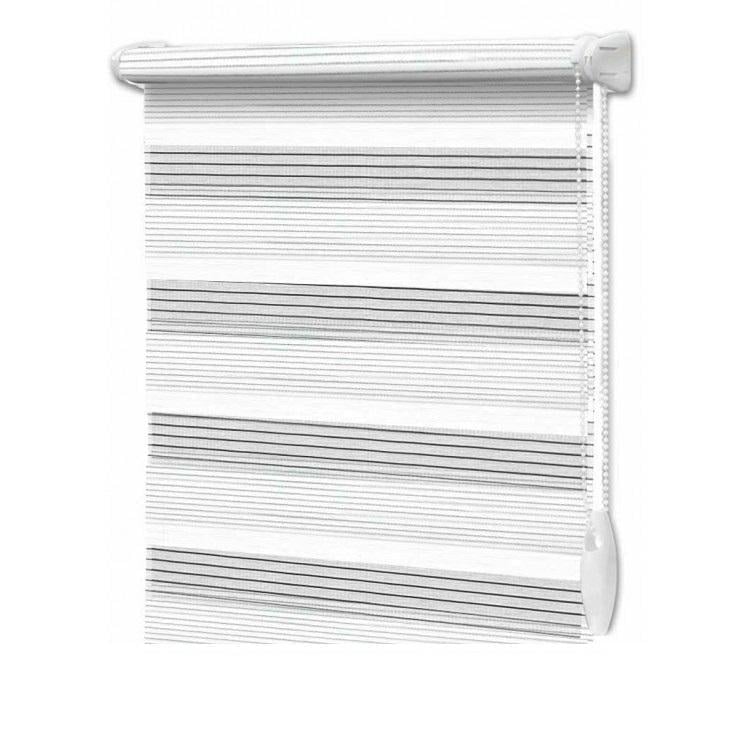 Ролета на пластикові вікна без свердління День-Ніч Wenster Secret DN 215 55х130 см відкритого типу Білий (а23119605)