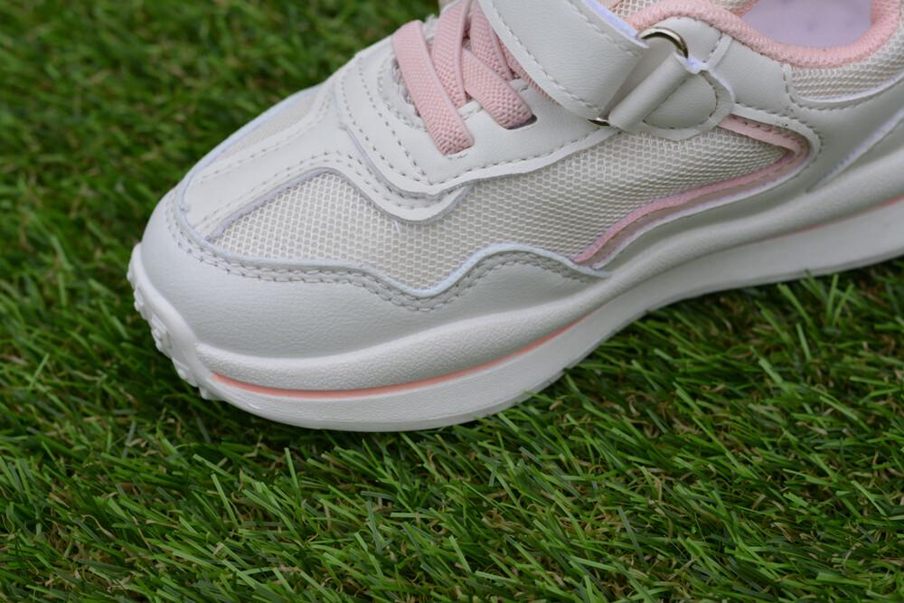 Кроссовки детские сетка на липучке для девочки р. 30 Розовый (11189633) - фото 3 Кроссовки детские сетка на липучке для девочки р. 30 Розовый (11189633) - фото 3