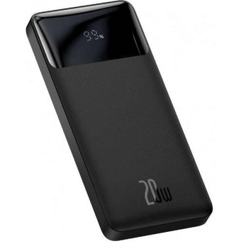 Портативное зарядное устройство Baseus 10000 mAh 20 W Bipow 2xUSB/USB-C/microUSB Black