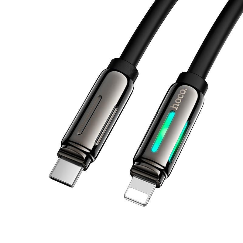 Кабель для зарядки Hoco U136 Type-C-Lightning Prize charging data cable 1 м Чорний (0687a1c6) Кабель для зарядки Hoco U136 Type-C-Lightning Prize charging data cable 1 м Чорний (0687a1c6)