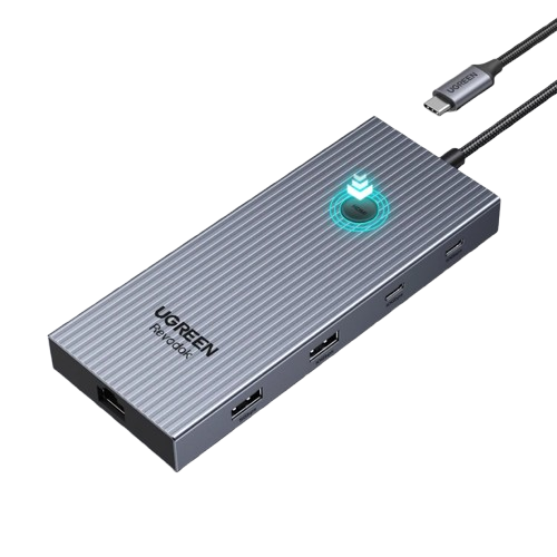 Концентратор UGREEN CM885 Revodok 9in1 HDMI/PD 100W/RJ45/USB3.2 SD/TF Grey (75028)