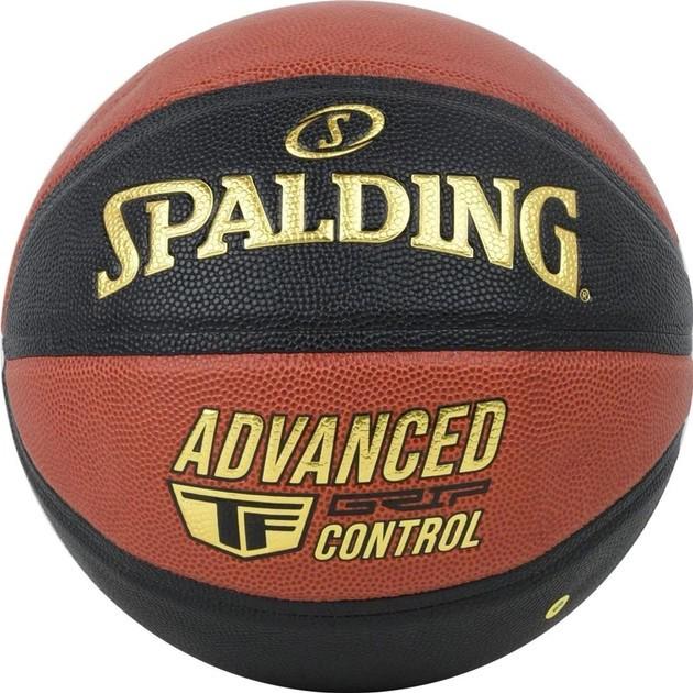 М'яч баскетбольний Spalding Advanced Grip Control р. 7 Чорний/Помаранчевий (76872Z)