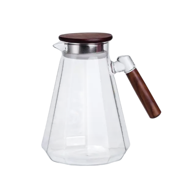 Кувшин стеклянный с бамбуковой крышкой 1,7 л Прозрачный Кувшин стеклянный с бамбуковой крышкой 1,7 л Прозрачный