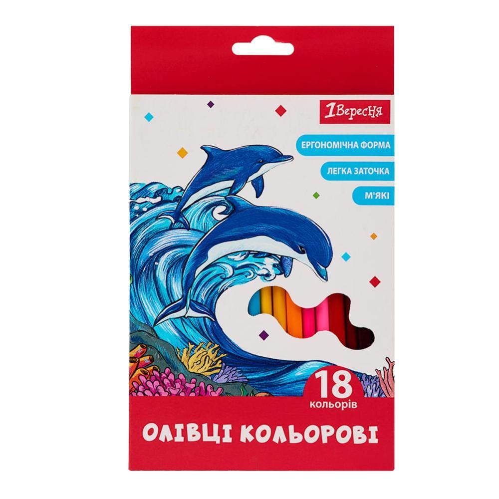 Карандаши цветные 1 сентября Classic 18 цв. (290738)