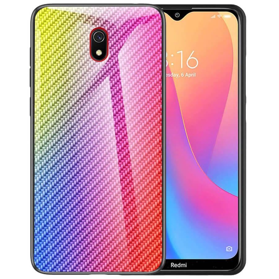 TPU + Glass чохол Twist для Xiaomi Redmi 8a Бузковий