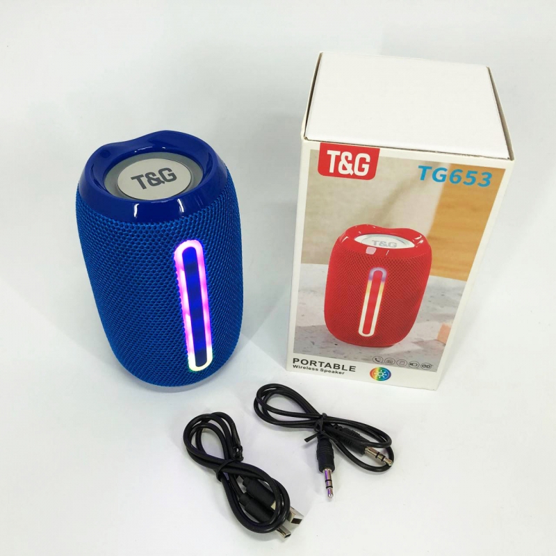 Портативна колонка TG 653 із USB Blue (tf4880) - фото 4