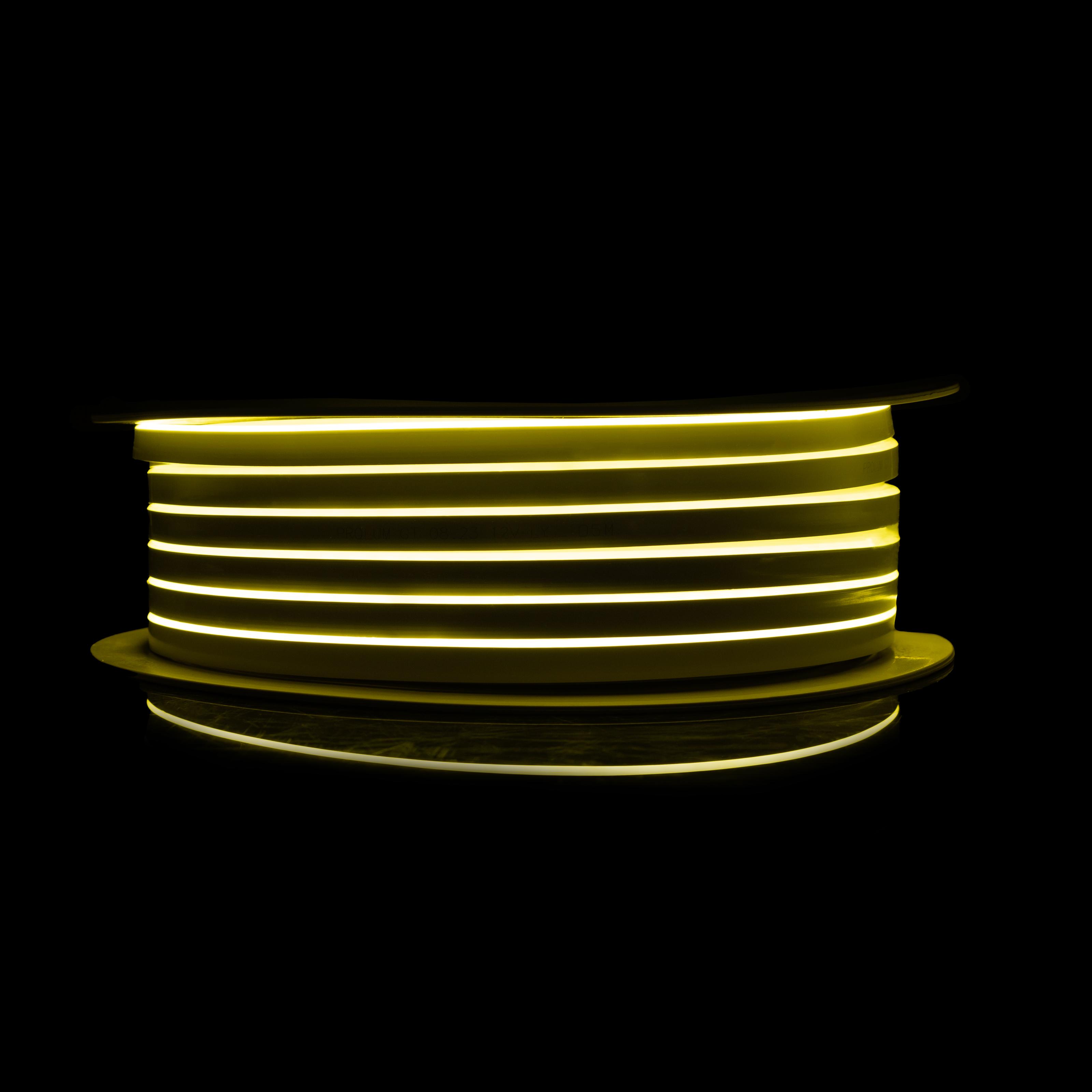 Світлодіодна стрічка неонова Prolum Series GT 6x12 IP68 12V Лимонно-жовтий (120036) - фото 2