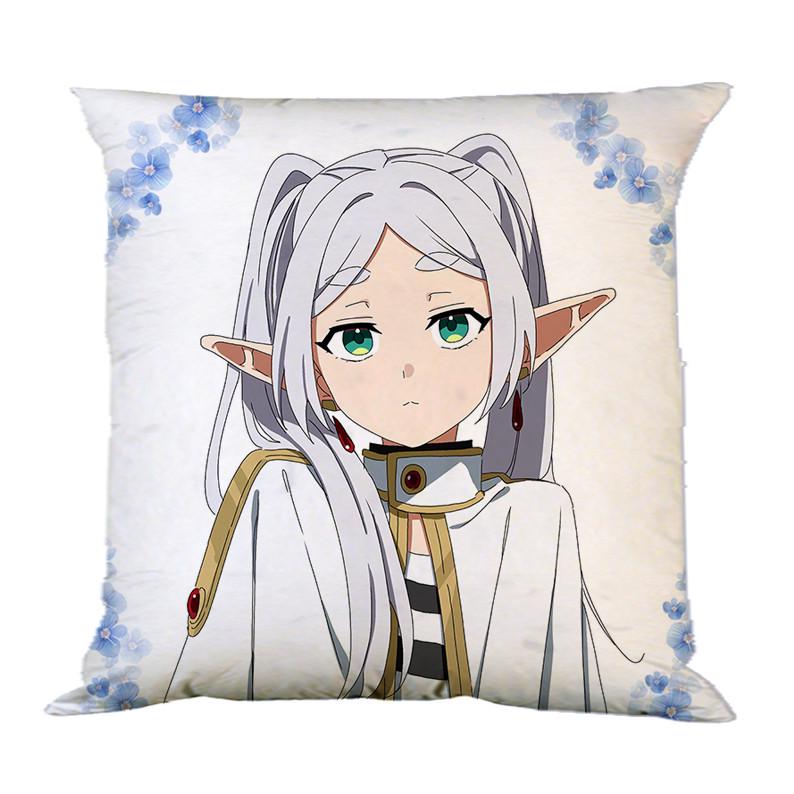 Подушка аниме Фрирен провожающая в последний путь двухсторонняя 40х40 см (p0407)