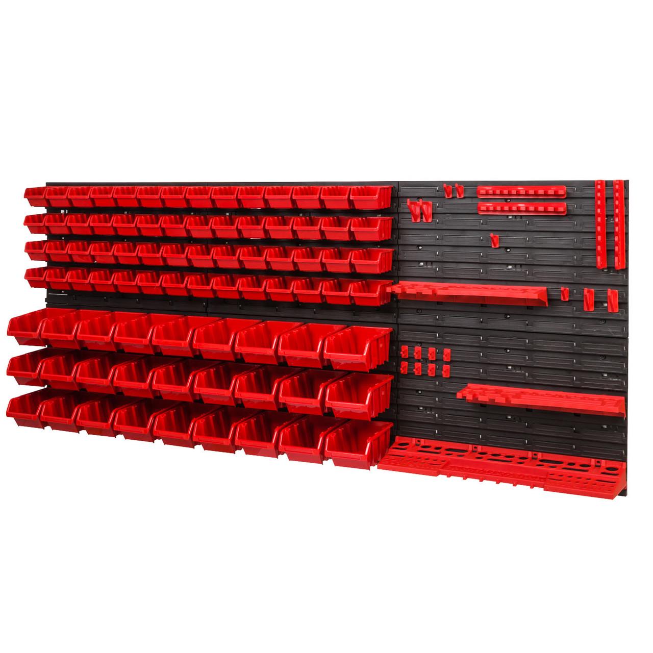 Панель для инструментов с лотками и полками Kistenberg 173х78 см 83 контейнера (MIX603)