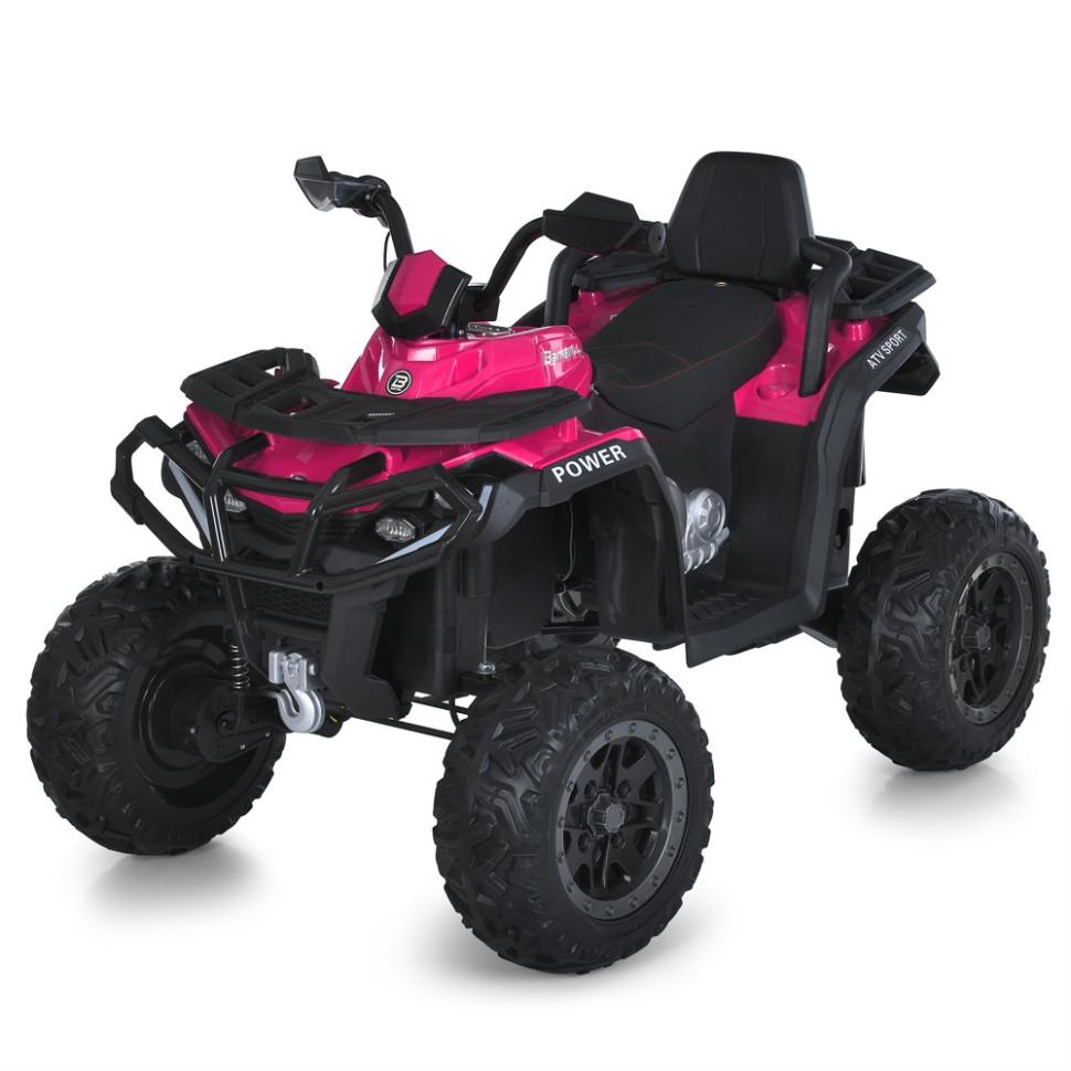 Детский электроквадроцикл Bambi 12V 4x50W с пультом/MP3 до 50 кг Розовый (DE-169-E-465)