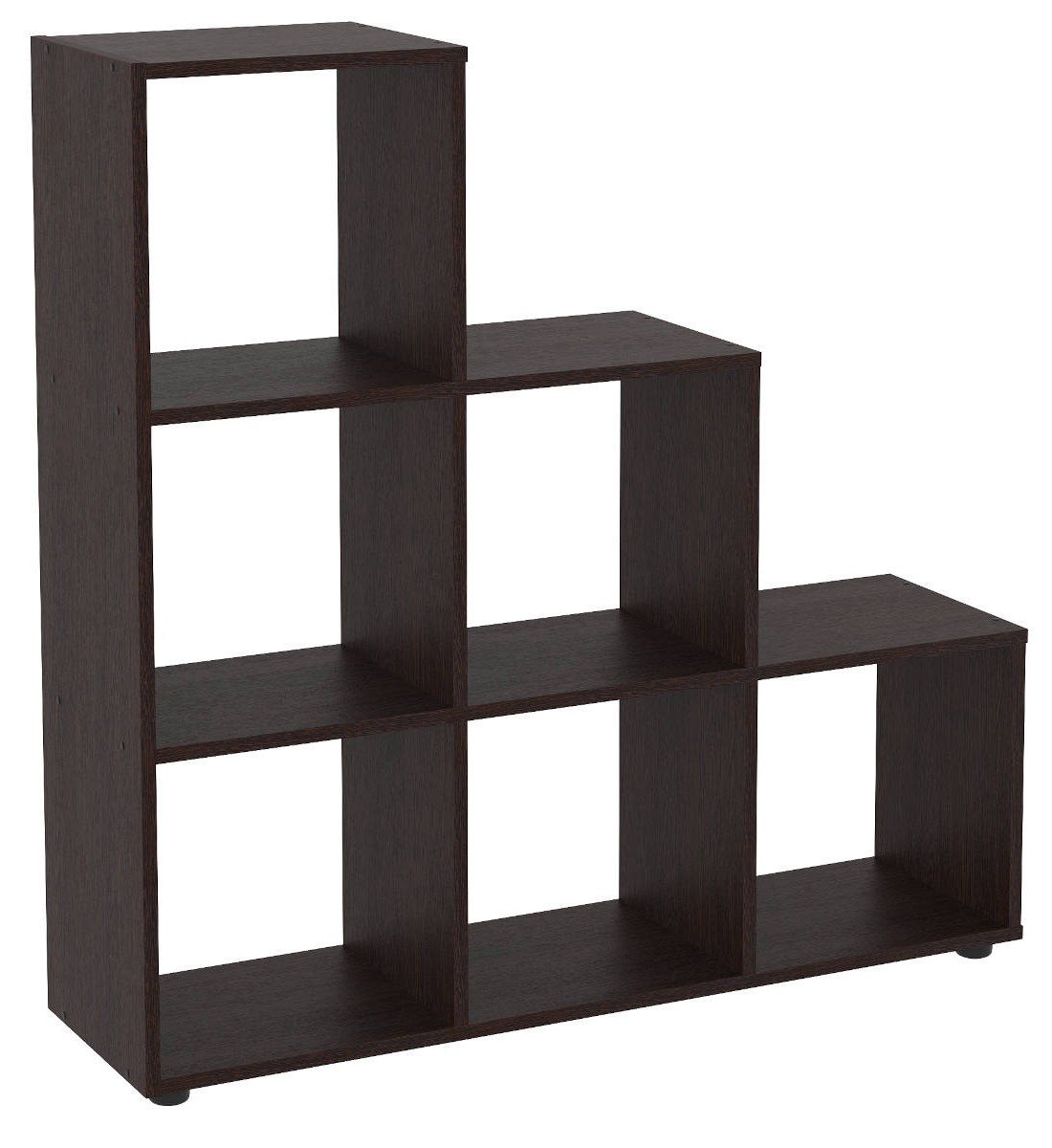 Стеллаж-горка Компанит КШ 19 105,5х29,2х107 см Венге темный (66f00bbde46f9163b52626c4)