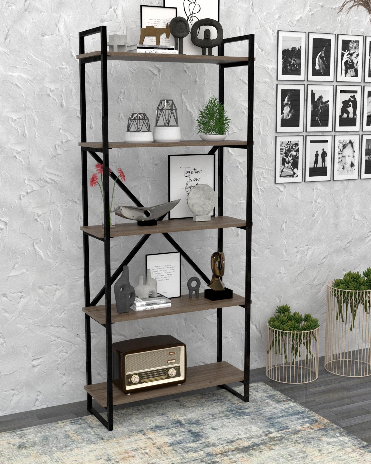 Стеллаж EcoLoft Лінея DSP-1391-4 в стиле лофт (32196261)