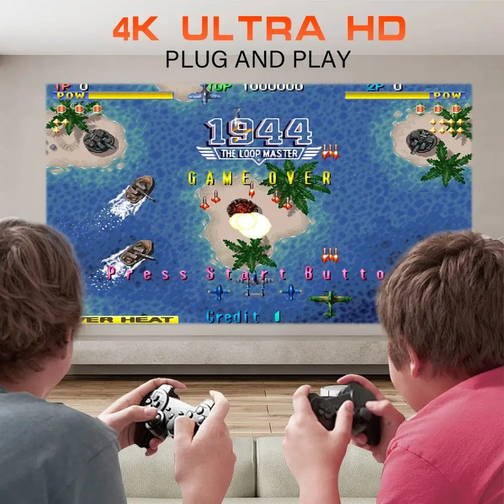 Проектор для дома игровой мультимедийный с 2 джойстиками и пультом - фото 3