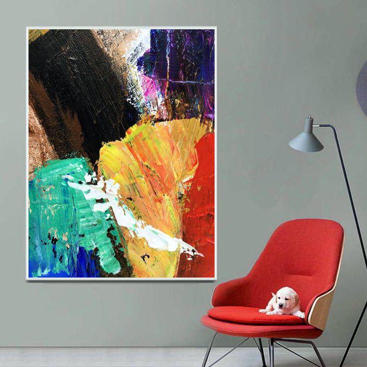 Картина на холсте ArtSale Абстракция 60х80 см abst0019