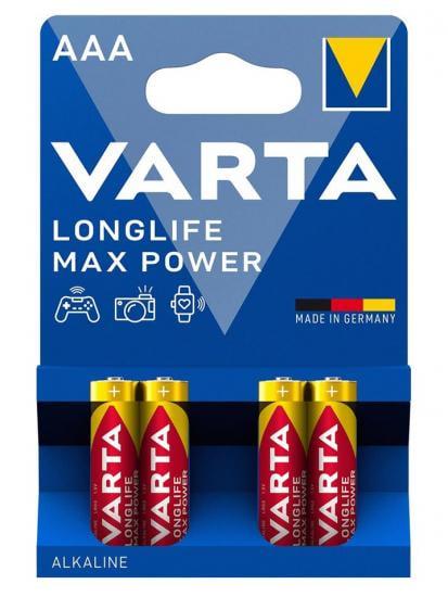 Батарейка Varta Longlife Max Power AAA 4 шт. (ERC-04703101404)