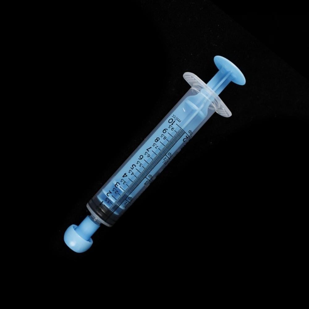 Шприц с наконечником для введения еды/лекарства животным 10 мл Голубой (2149939293) - фото 7