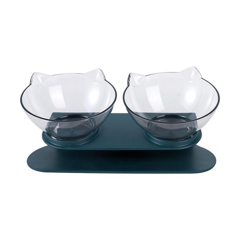 Миска для котів Taotaopets 117718 Transparent подвійна