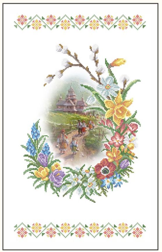 Бісерна заготовка Рушник Великодній ЗПР-048 (1994050456)