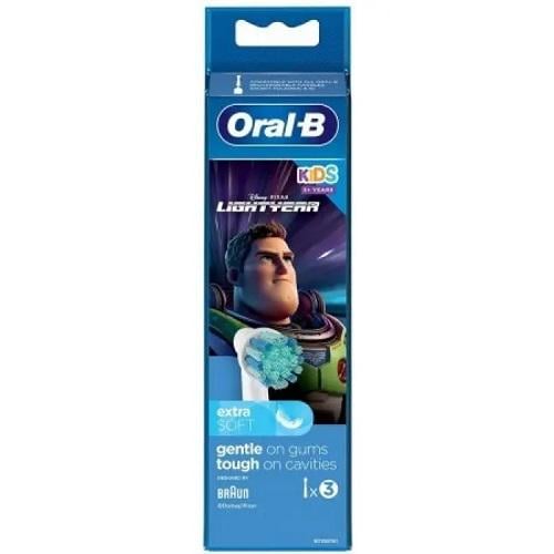 Змінна насадка для зубної щітки Oral-B Kids Lightyear 3 шт. (421740)