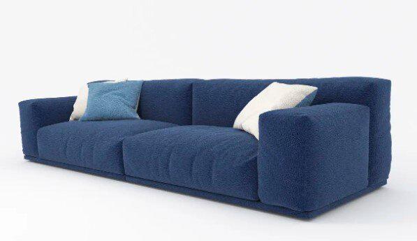 Диван прямой Jecksonloft Брюс рогожка 210х112х75 см Синий (0131/210) - фото 7