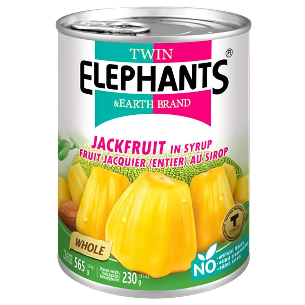 Джекфрут Twin Elephants Jackfruit in syrup 565 г Джекфрут Twin Elephants Jackfruit in syrup 565 г