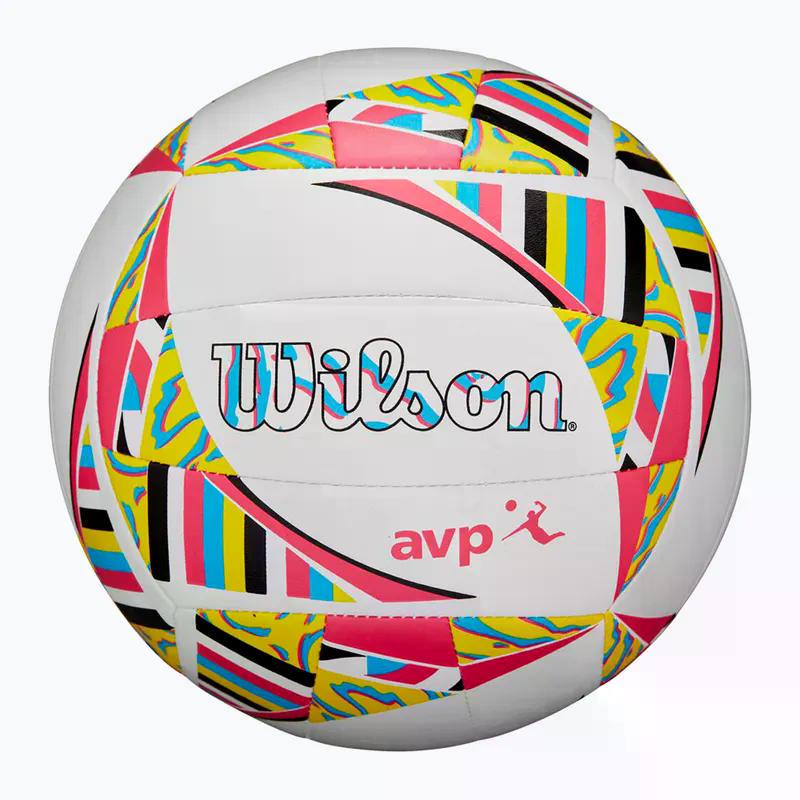 М'яч волейбольний Wilson AVP MOVEMENT VB NEW OF White/Pink/Yellow (WV4008001XBOF) - фото 2