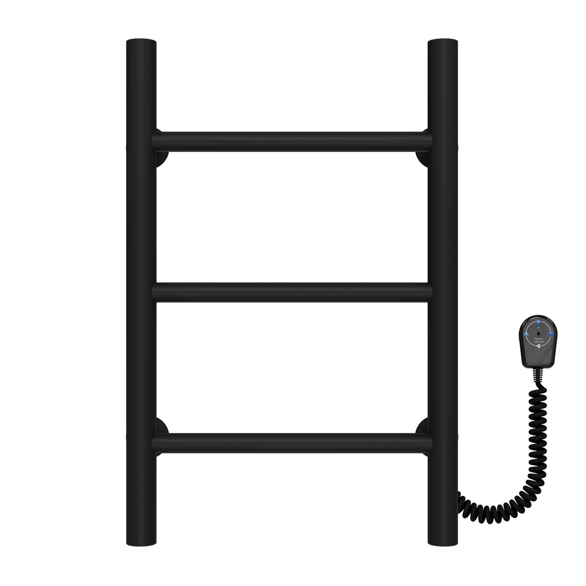 Полотенцесушитель электрический Deffi Орион П3 EF16 правое подключение нержавеющая сталь 300х500 мм Черный (C.OR.50.30.3.EBR5)