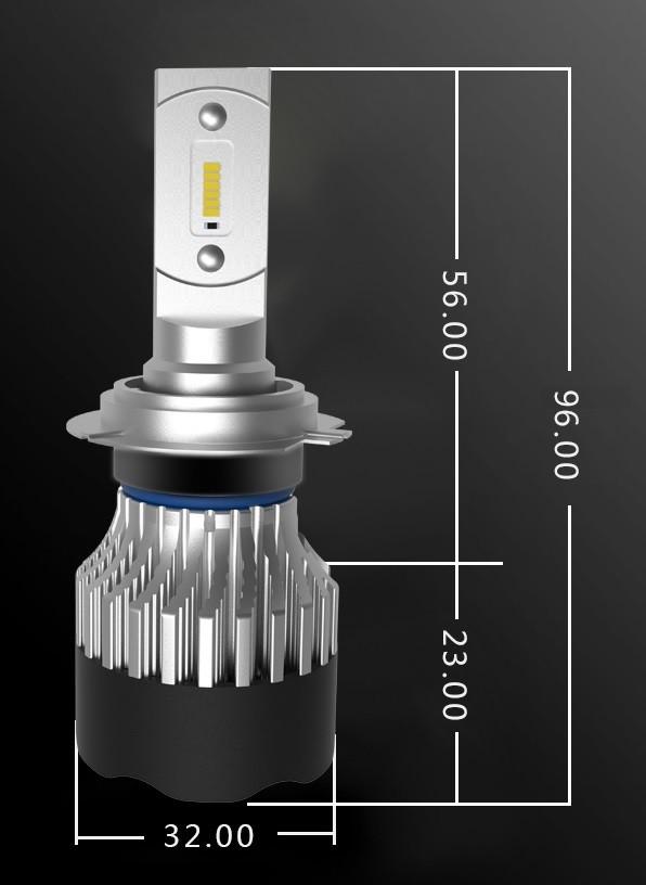 Лампи світлодіодні головного світла H4 KT CSP 8000 Lm 70 Вт (2572076) - фото 2