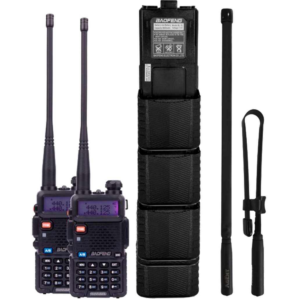 Рация Baofeng UV-5RHC Tactical Black (76629) - фото 2