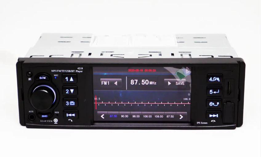 Автомагнітола 1DIN 4219 ISO экран 4,1'' DIVX/MP3/USB/SD/Bluetooth (17505) - фото 3