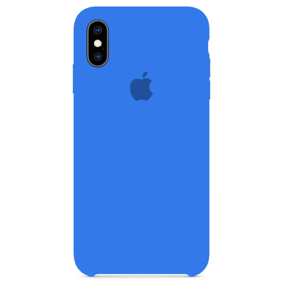 Силиконовый Чехол Накладка Silicone Case для iPhone X/XS Royal Blue - фото 1