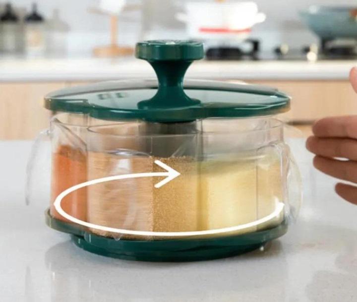 Органайзер ROUND BOX для спецій і сипучих продуктів Зелений - фото 3