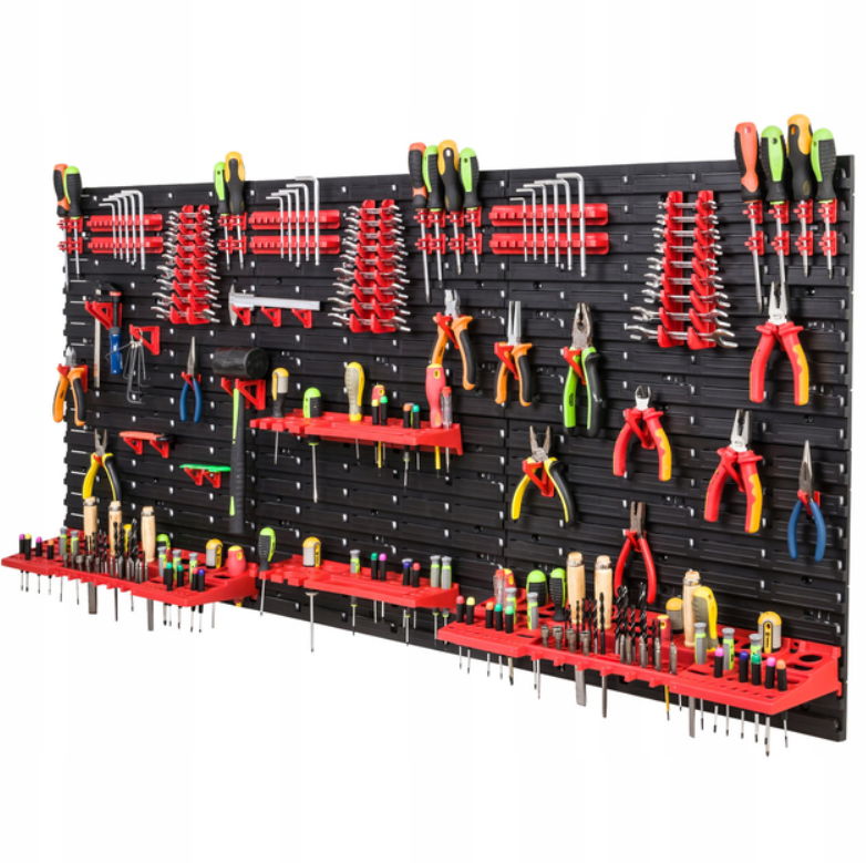 Стеллаж-панель для инструментов Kistenberg MIX512 173x78 см Черный/красный (29919221)