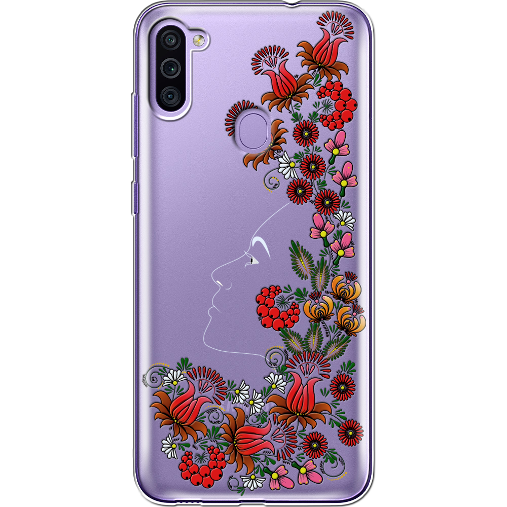 Чохол Boxface Samsung M115 Galaxy M11 3D Ukrainian Muse Прозорий силікон (39780-bk64-39628)