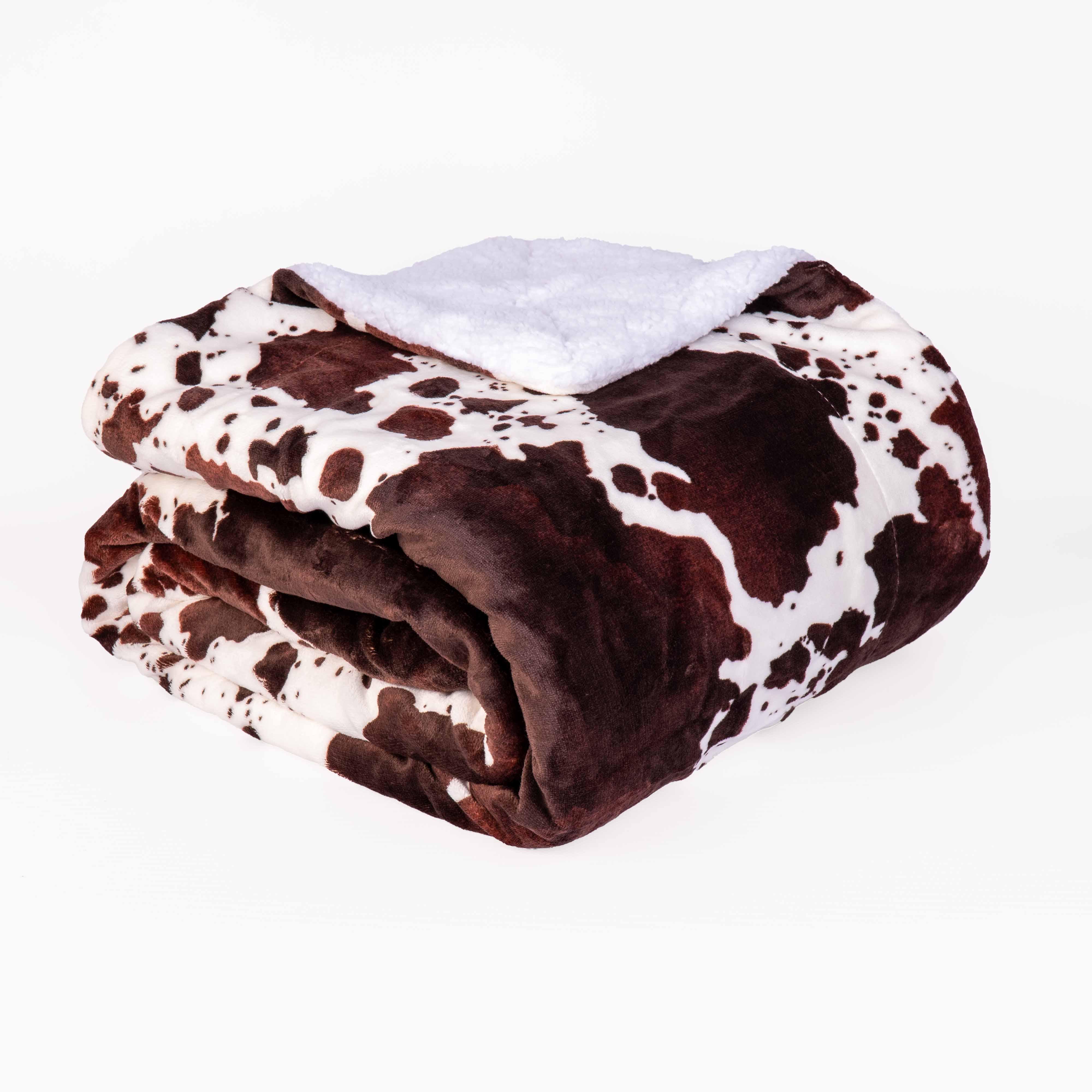 Плед Love You флісовий з шерпою Корівка 150х200 см (ly9125)