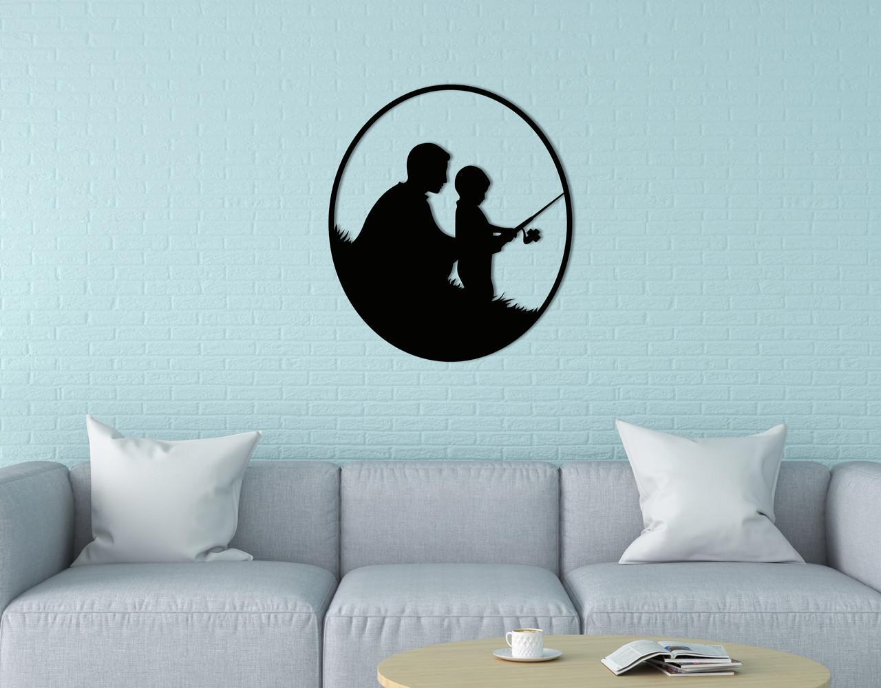 Декоративное панно на стену Upwood Decor Dad 91,2х80 см Black (1574712043)