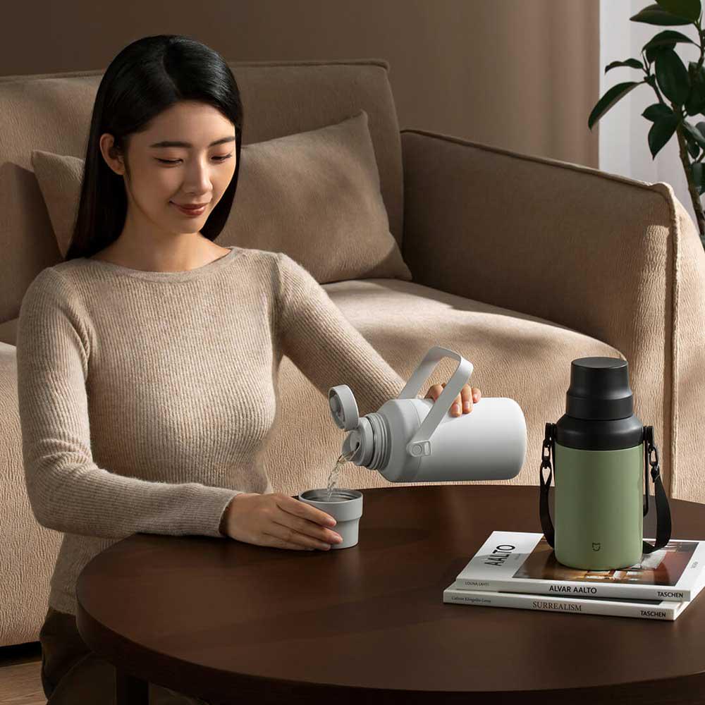 Термос MiJia Big Belly Thermos Cup 1 л Green (MJDDB01PL) - фото 4 Термос MiJia Big Belly Thermos Cup 1 л Green (MJDDB01PL) - фото 4