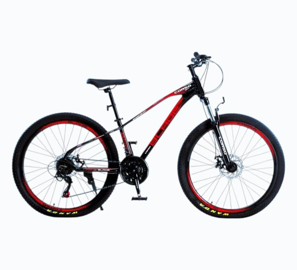 Велосипед горный Corso BLADE алюминиевый 26"/13" Черно-красный (601076569)