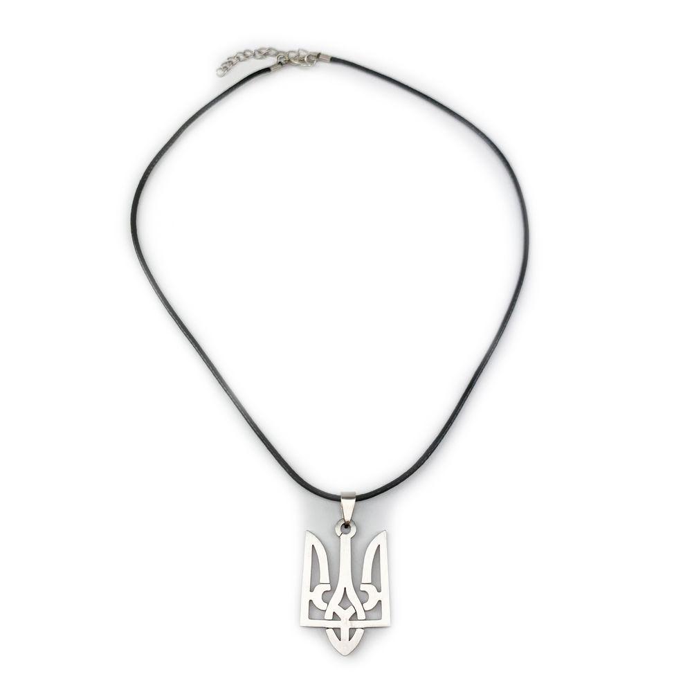 Кулон посеребренный с тризубом (уккул006)