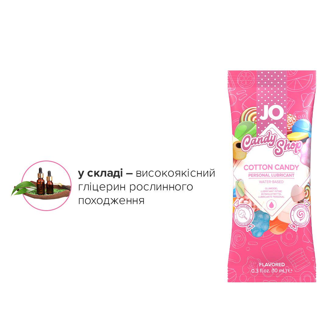 Набір пробників лубрикантів System JO H2O Солодка вата Cotton Candy 10 мл (SO6162) - фото 5