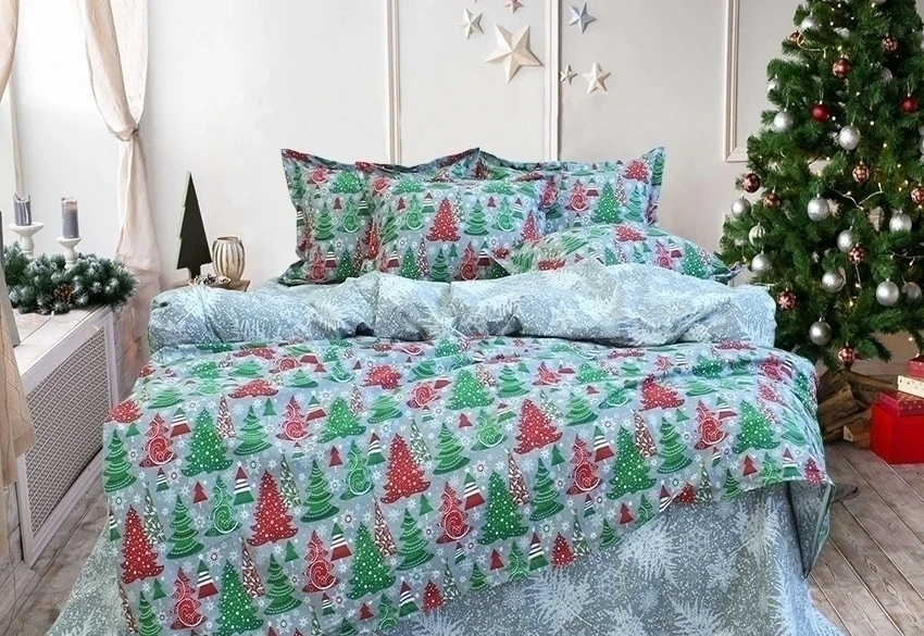 Комплект постельного белья с компаньоном TAG Tekstil R-T9132 двуспальный (477) - фото 1 Комплект постельного белья с компаньоном TAG Tekstil R-T9132 двуспальный (477) - фото 1