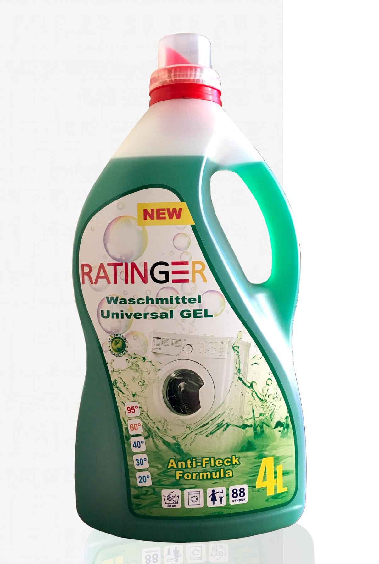 Гель для стирки Ratinger Universal Gel 4 л - фото 1