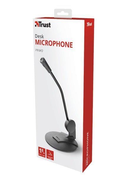 Мікрофон комп’ютерний Trust Primo Desk Omni 3.5 Mini Jack 1,78 м Чорний (ERC-21674_TRUST) - фото 3