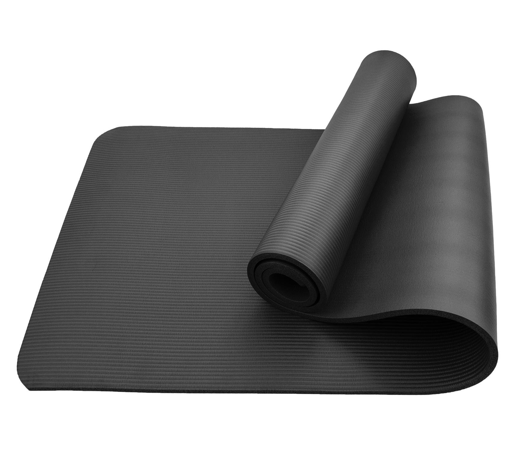 Килимок для йоги та фітнесу Sportcraft NBR 1 см Black (ES0008)