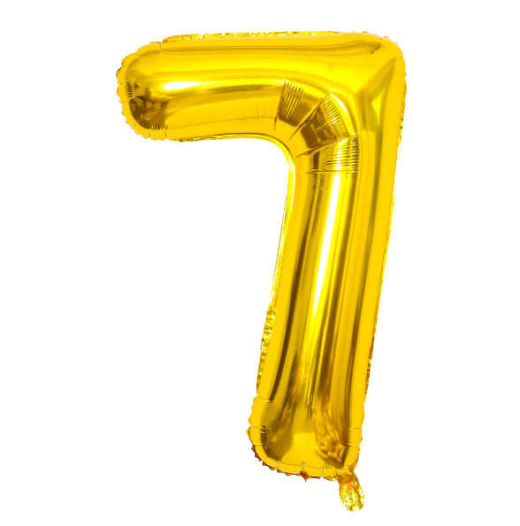 Кулька надувна у формі цифри 7 7972 40х98 см Золотий (4399280) Кулька надувна у формі цифри 7 7972 40х98 см Золотий (4399280)