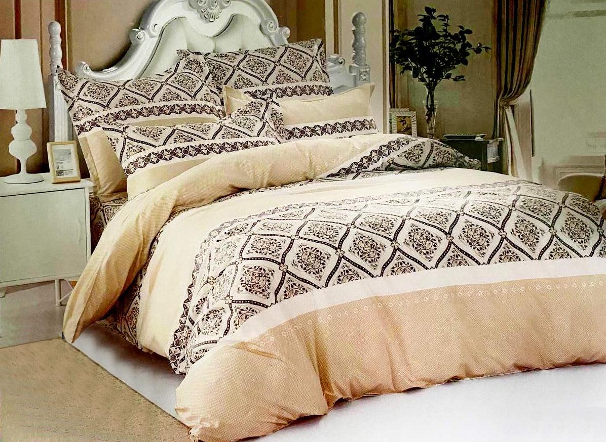 Постельное белье евро Vital S-54 из сатина (DR007121)