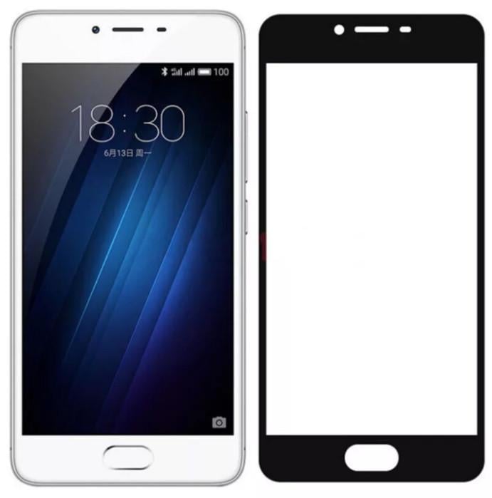 Загартоване захисне скло на Meizu M3 Чорне Загартоване захисне скло на Meizu M3 Чорне