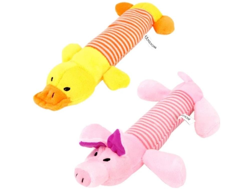 М'які іграшки для собак та цуценят всіх порід Свинка та качення