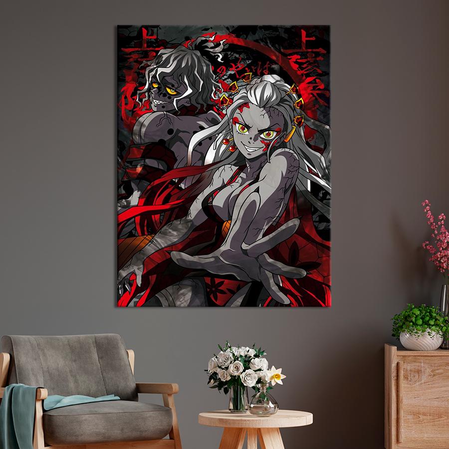 Настенний декор Героини аниме Клинок рассекающий демонов 80x60 см (YA-51)