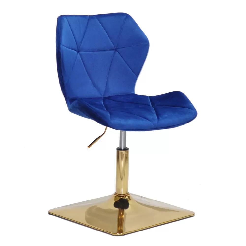 Стул Techno SQ GOLD B-6 бархат Синий (900491)